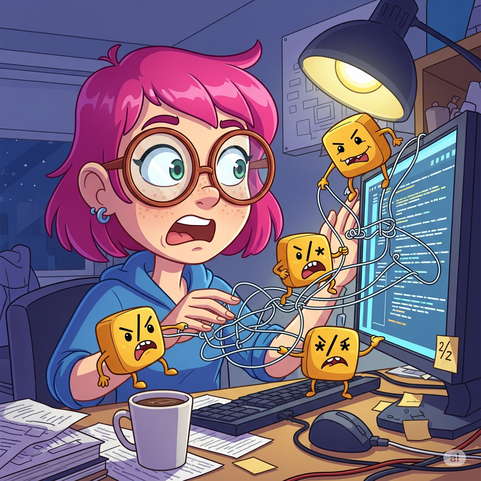 Imagem ilustrativa de comentários de código revoltados